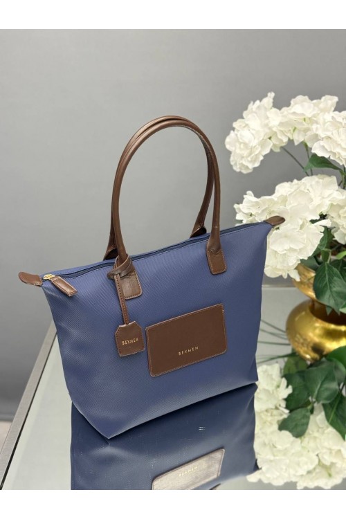 BEYMEN LUXURY EL VE OMUZ ÇANTASI - LACİVERT RENK