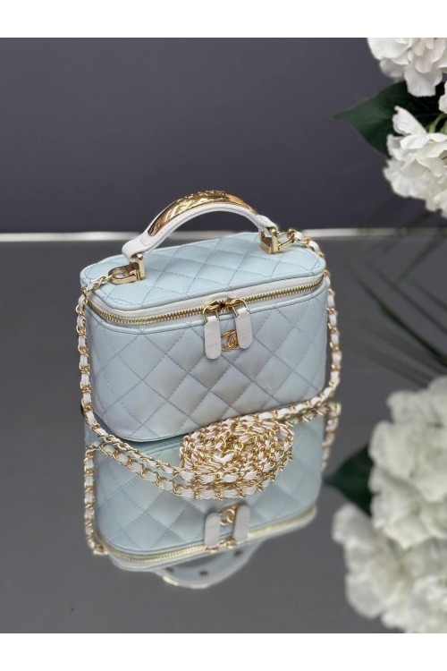 CHANEL MİNİ FLAP ÇANTA - MAVİ